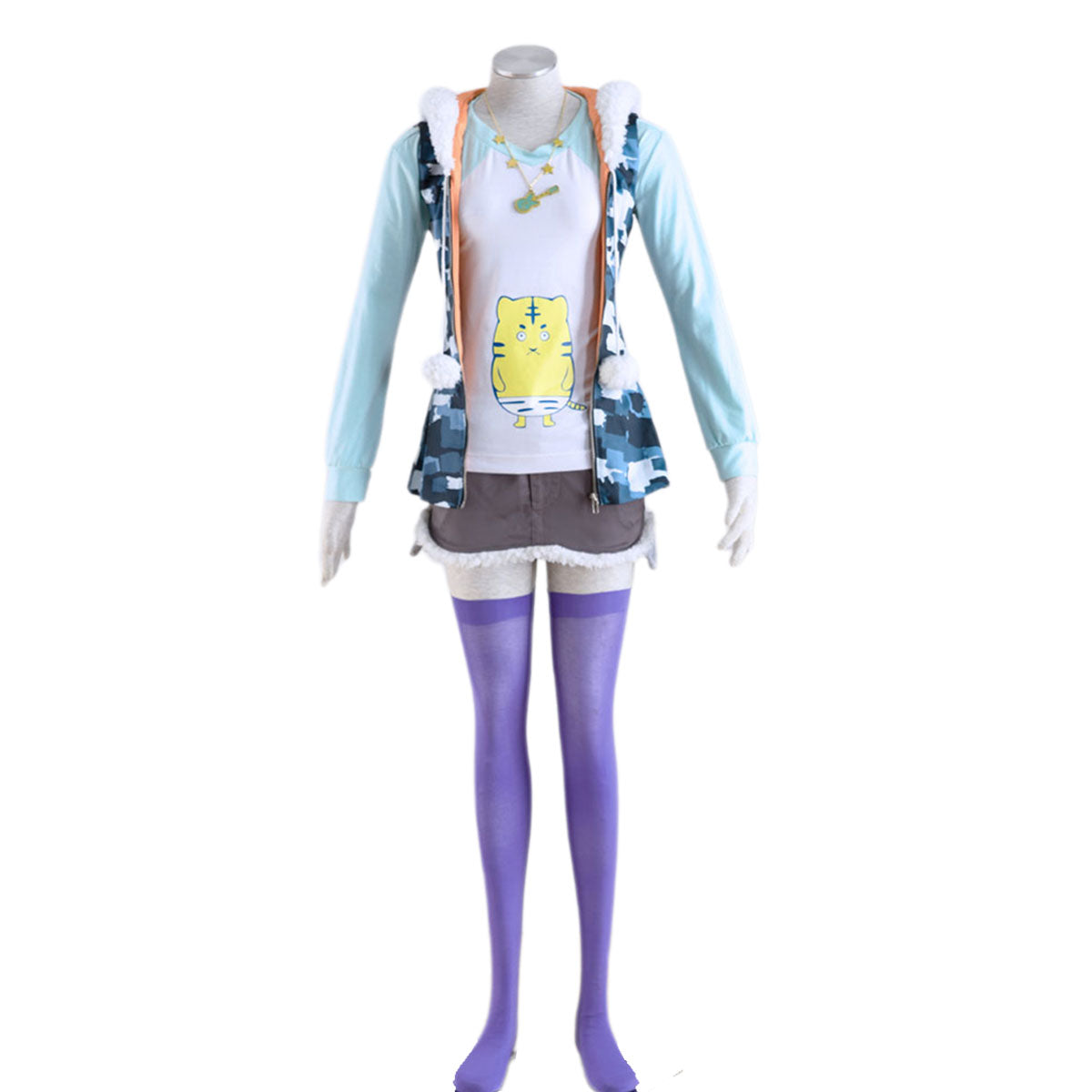 Game Super Sonico Costume Sonico Cosplay full Outfits Kit