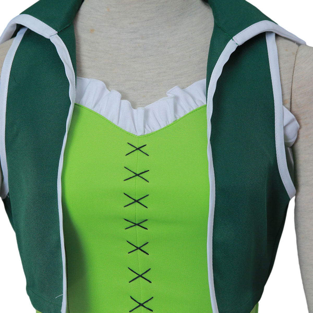 Fairy Tail Costume Lucy Heartfilia Cosplay Green Outfit Kit with Eridanus