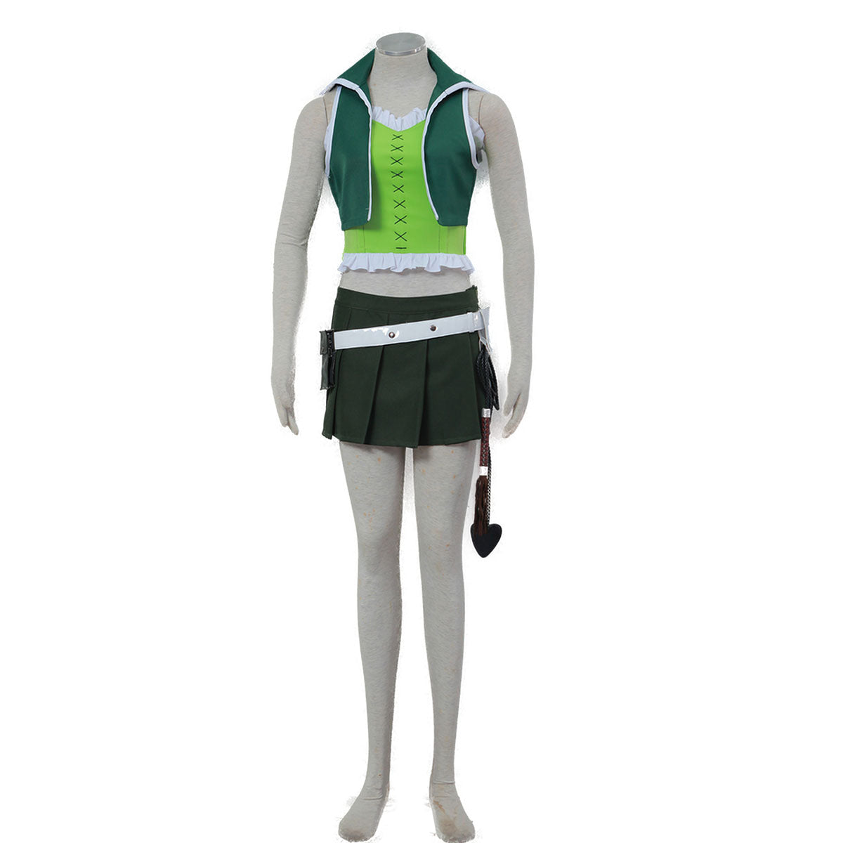 Fairy Tail Costume Lucy Heartfilia Cosplay Green Outfit Kit with Eridanus