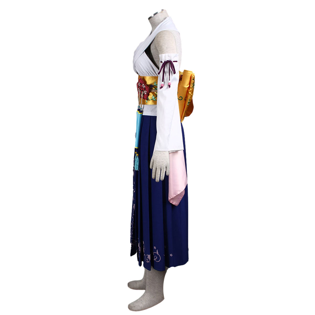 Final Fantasy X 10 Yuna Cosplay Costume Full Outfit Kit