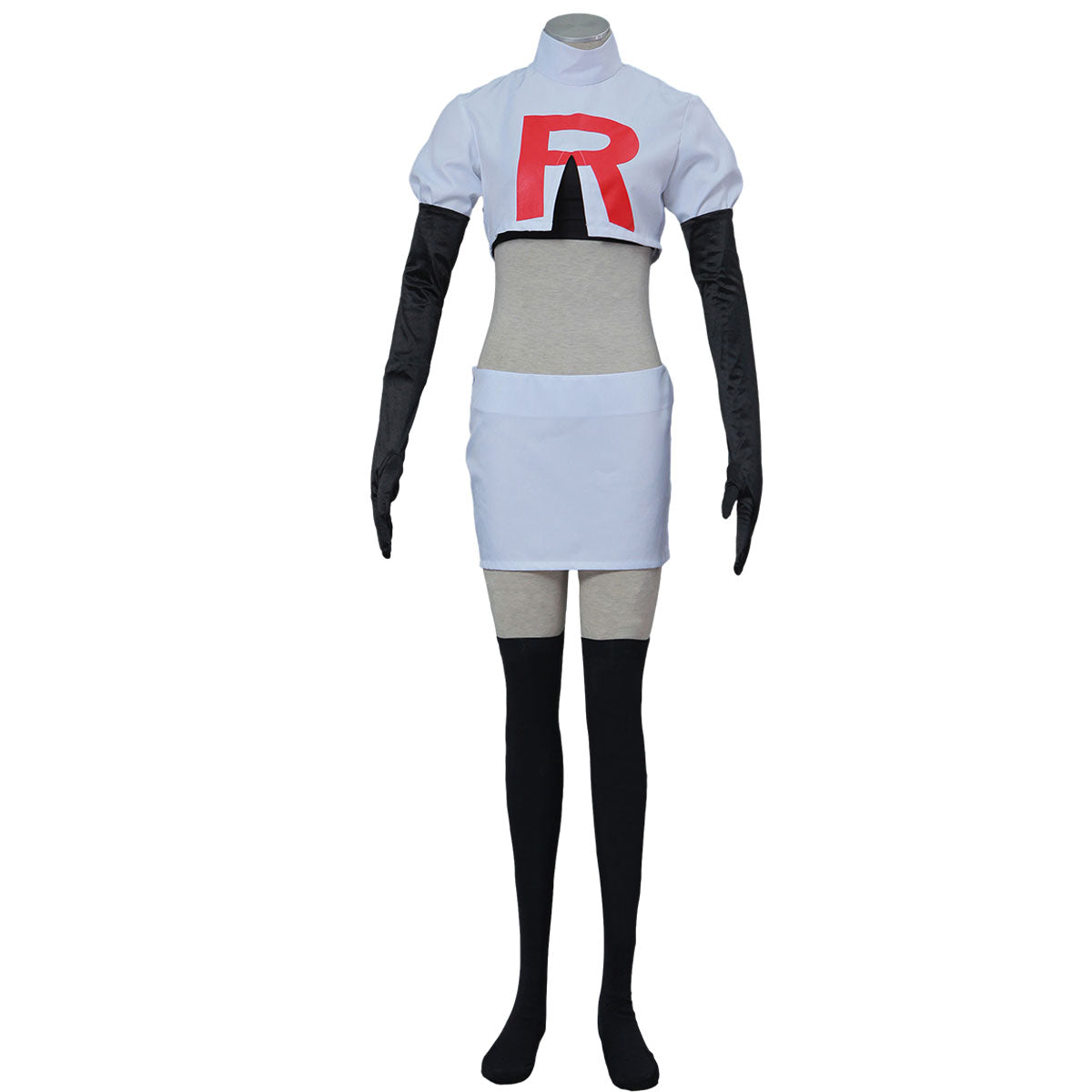 Anime Pokemon Team Rocket Jessie James Cosplay Costume Kit with Accessories