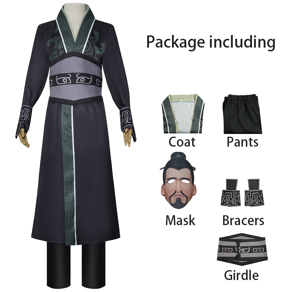 Movie Ne Zha 2 Costume Li Jing Cosplay Full Outfit Kit