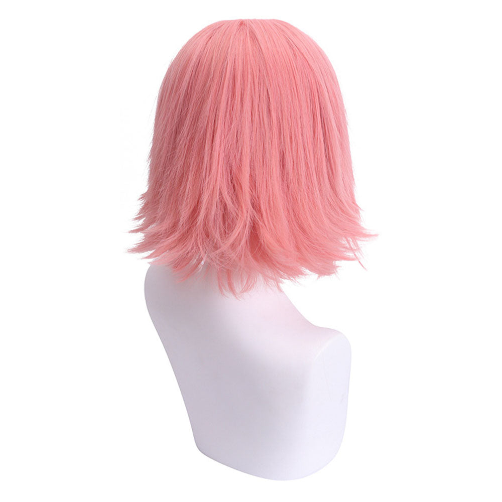 Anime Cherry Blossom Kunoichi Cosplay Costume Outfit Kit with Wig for Women and Kids