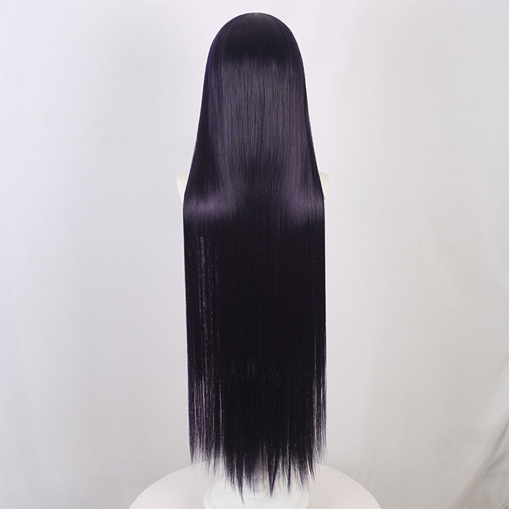 Anime White-Eye Gentle Clan Ninja Costume Set with Wig for Women and Children