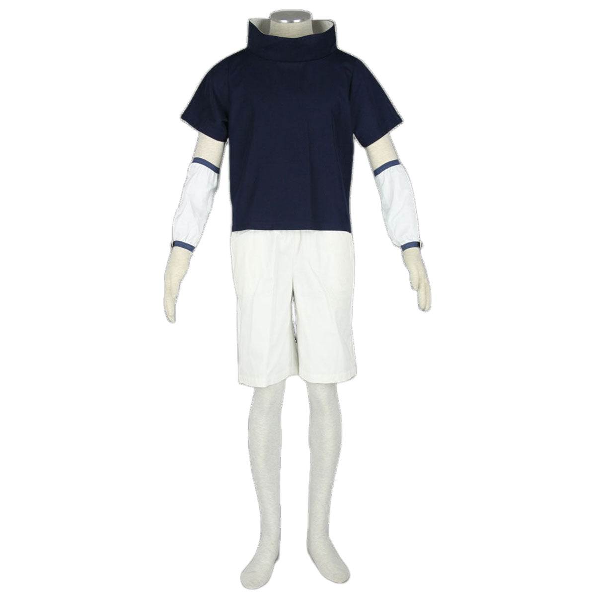 Anime Naruto Shippuden Cosplay Childhood Uchiha Sasuke Costume Outfit Kit with Wig