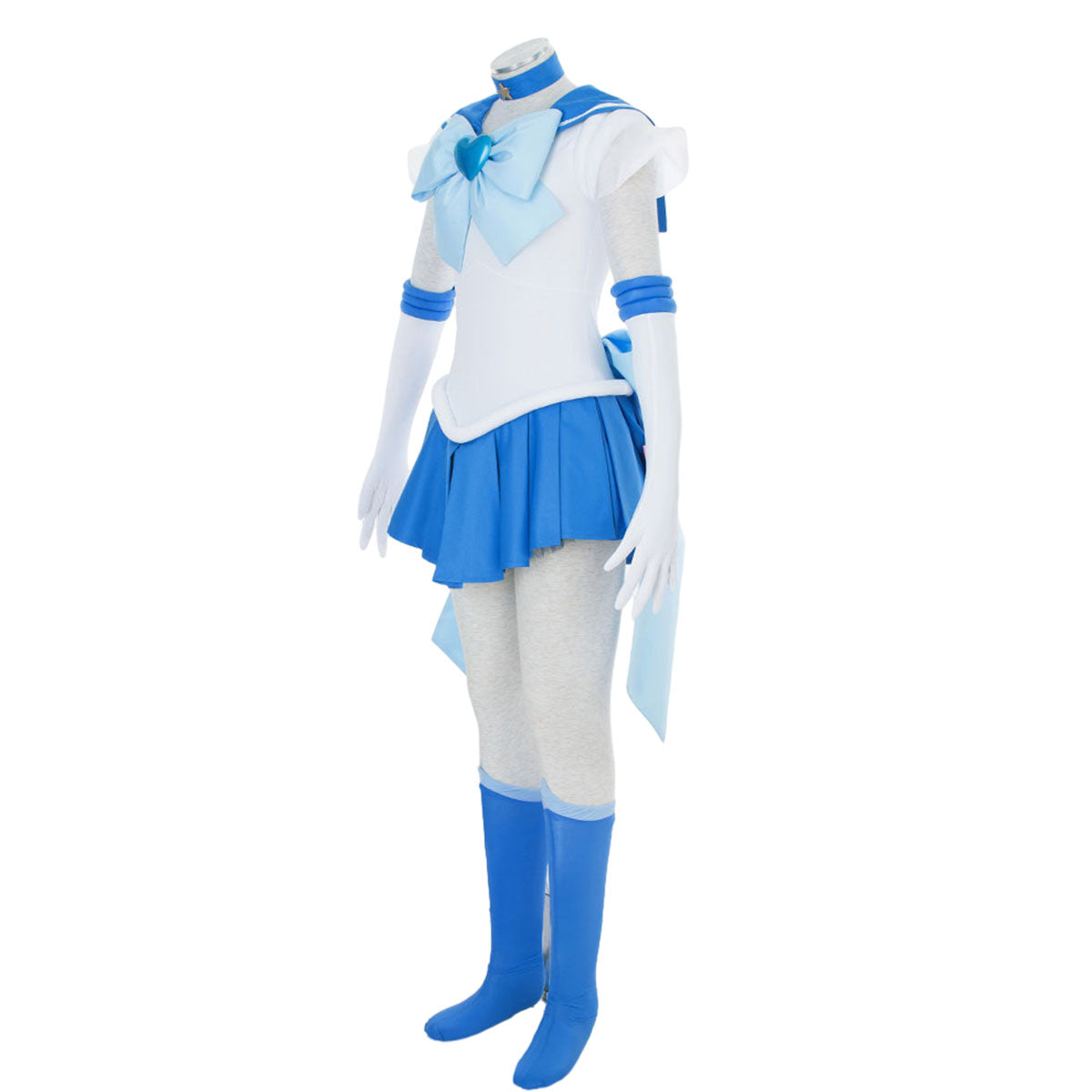 Sailor Moon Super S Sailor Mercury Mizuno Ami Cosplay Costume Kit with Accessories
