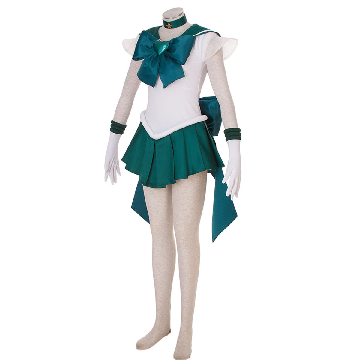 Sailor Moon Super S Sailor Neptune Kaiou Michiru Cosplay Costume Kit with Accessories