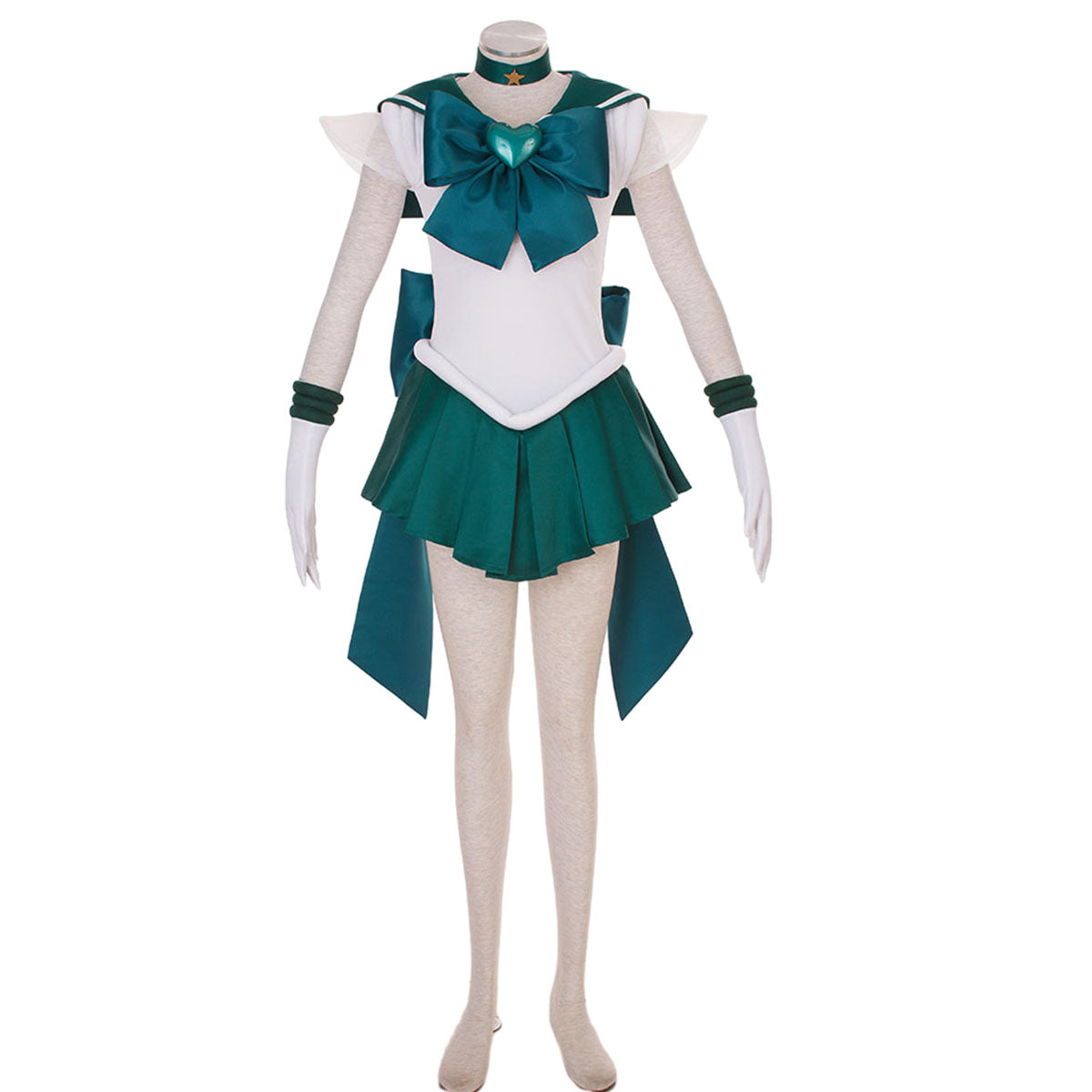 Sailor Moon Super S Sailor Neptune Kaiou Michiru Cosplay Costume Kit with Accessories