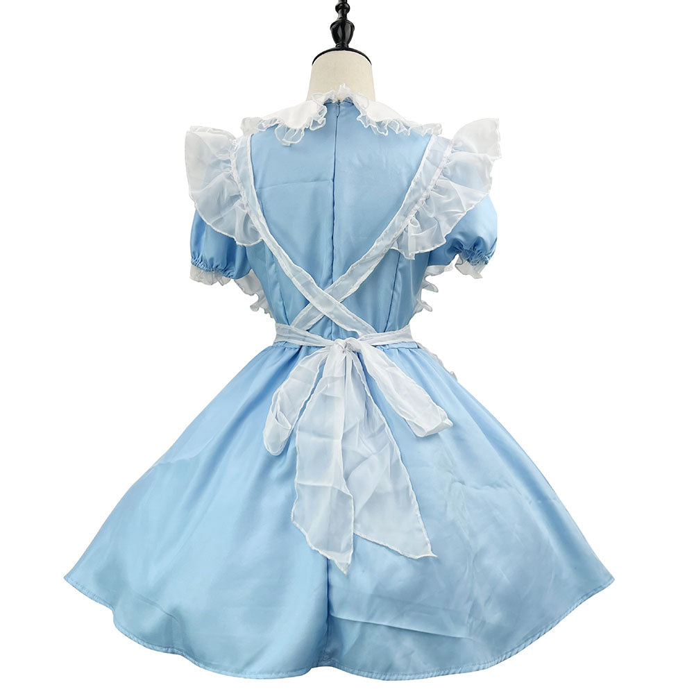 Alice's Adventures in Wonderland Costume Alice Cosplay Dress Kit with Headband