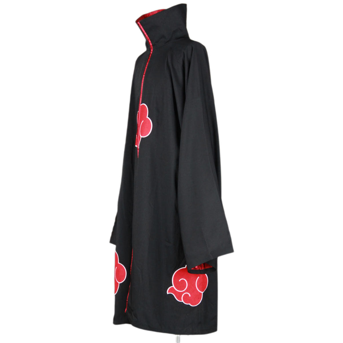 3 PCS Anime Naruto Costume Akatsuki Deidara Cosplay Embroidered Cloak with Wig Adults Kids