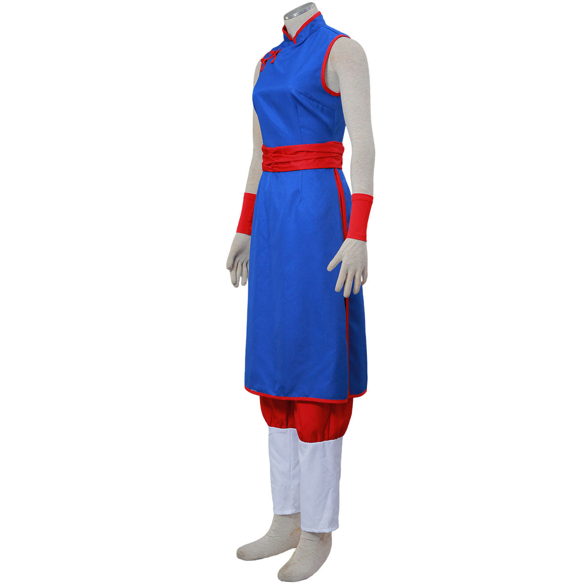 Dragon Ball Costume Chichi Unmarried Blue Cosplay Outfit Kit