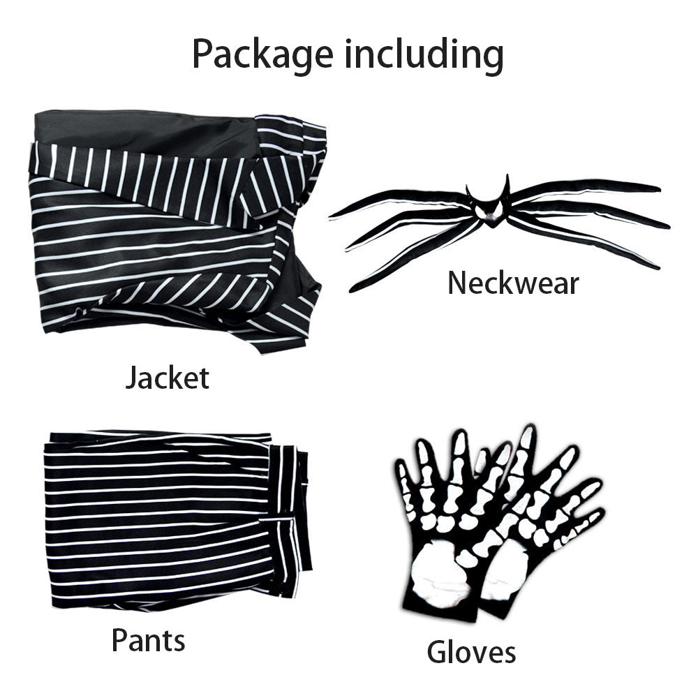 The Nightmare Before Christmas Costume Jack Skellington Cosplay Costume Kit