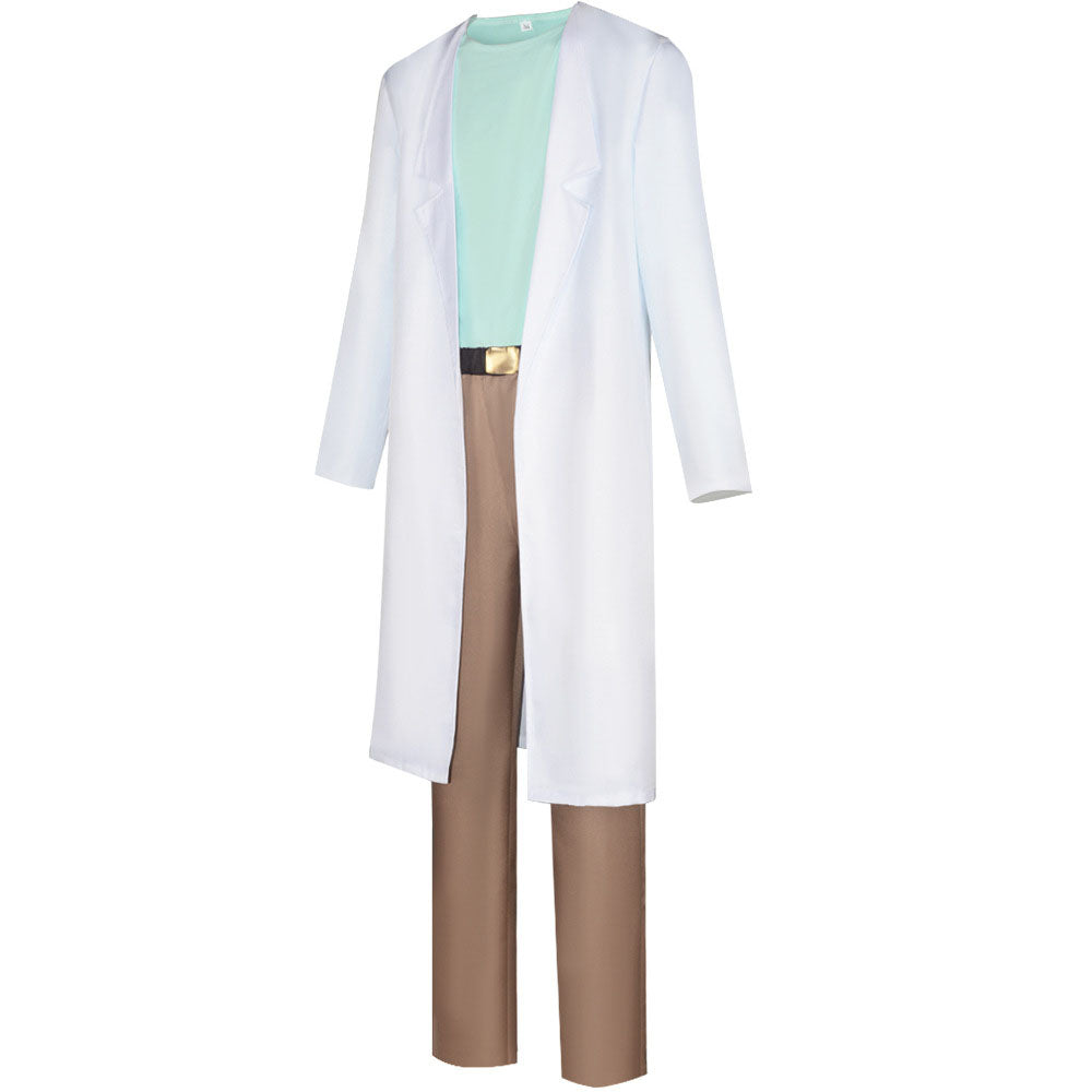 Rick and Morty Costume Rick Cosplay full Outfit Costume Kit Adults Kids