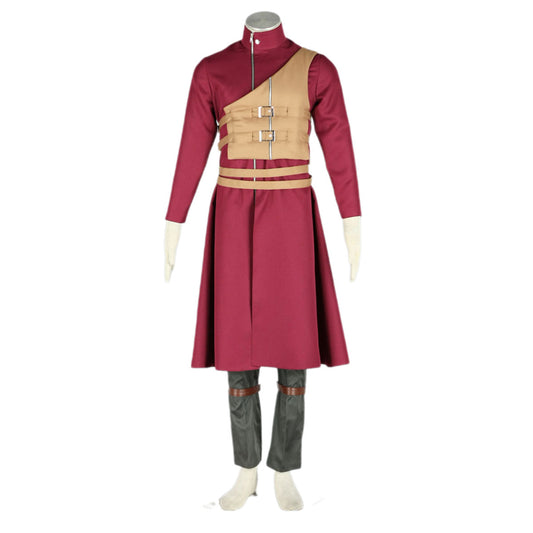 Anime Red Desert Ninja Cosplay Costume Outfit Kit for Men and Kids