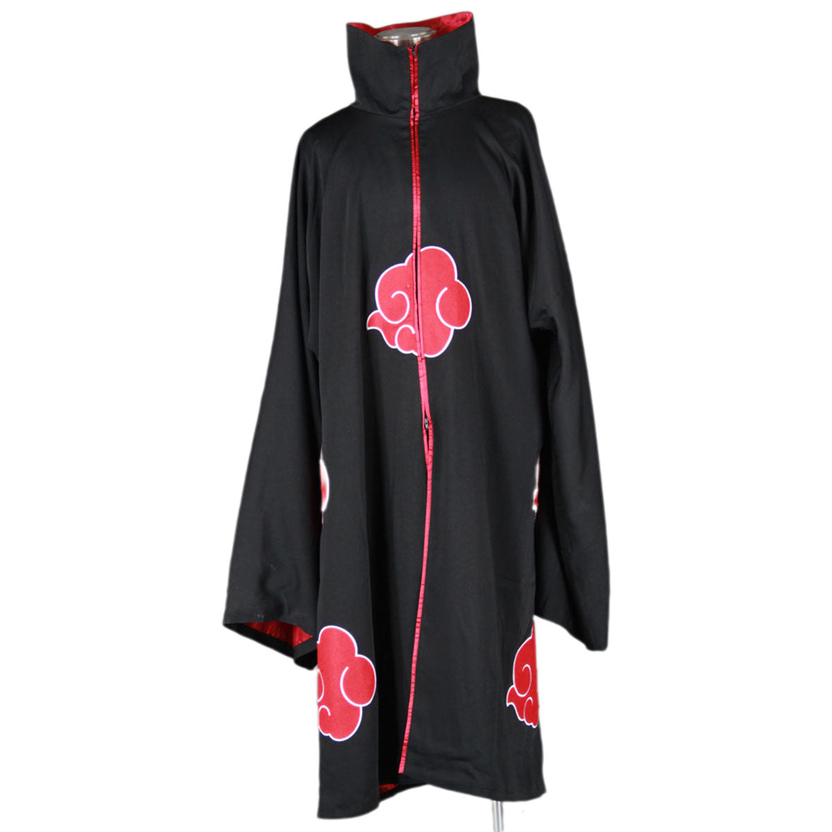 3 PCS Anime Naruto Costume Akatsuki Deidara Cosplay Embroidered Cloak with Wig Adults Kids