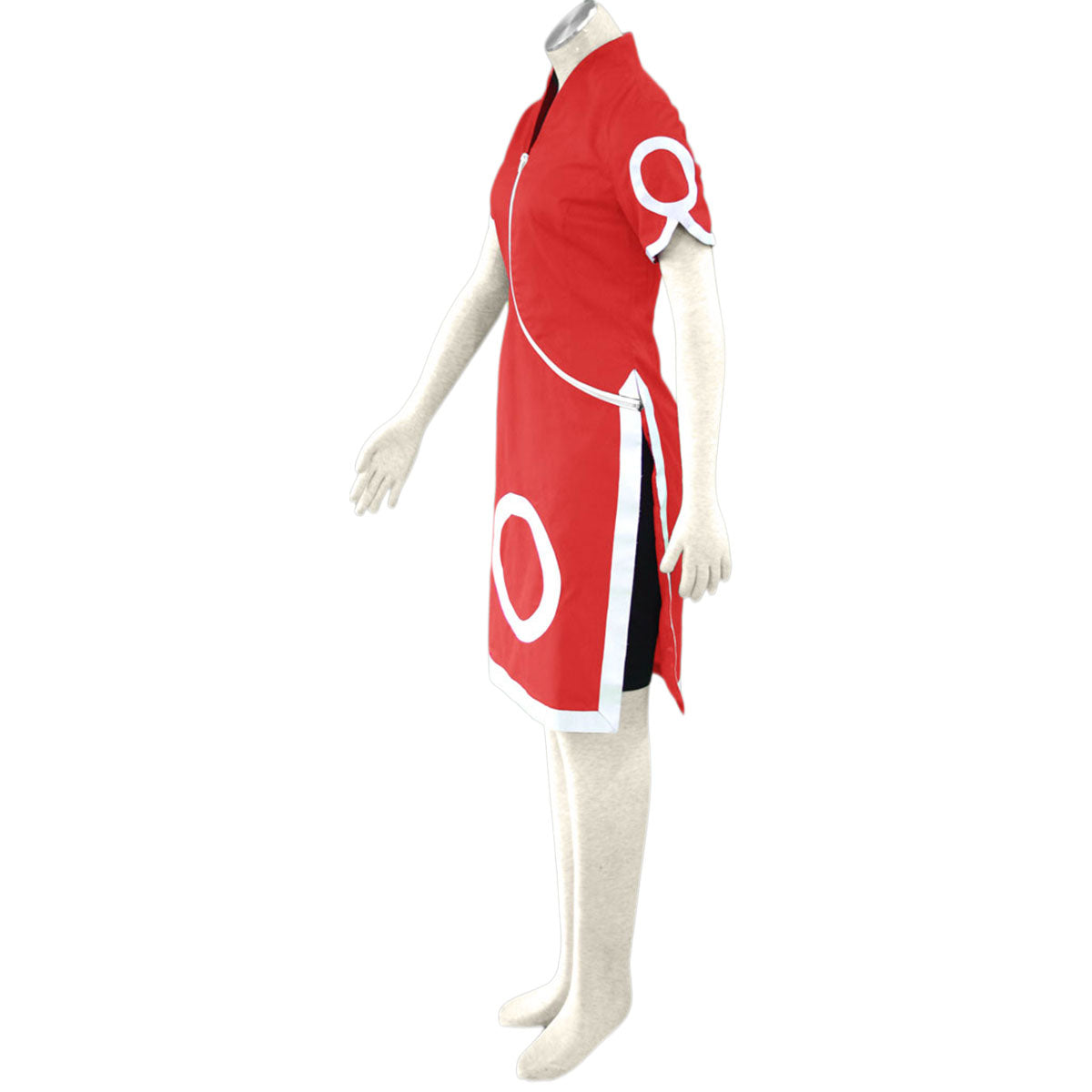 4 PCS Naruto Costume Sakura Cosplay Outfit Kit with Wig Headband for Women and Kids