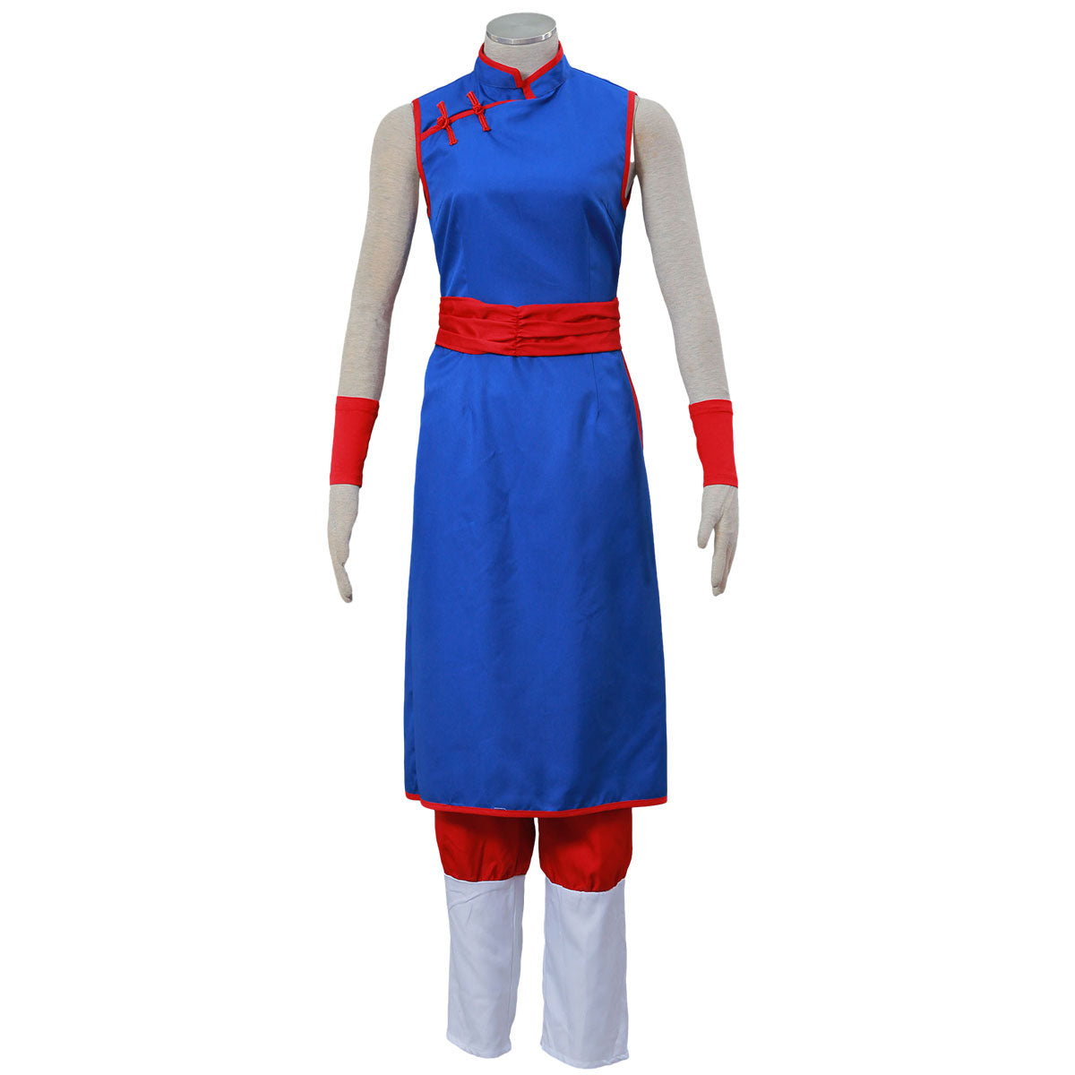Dragon Ball Costume Chichi Unmarried Blue Cosplay Outfit Kit