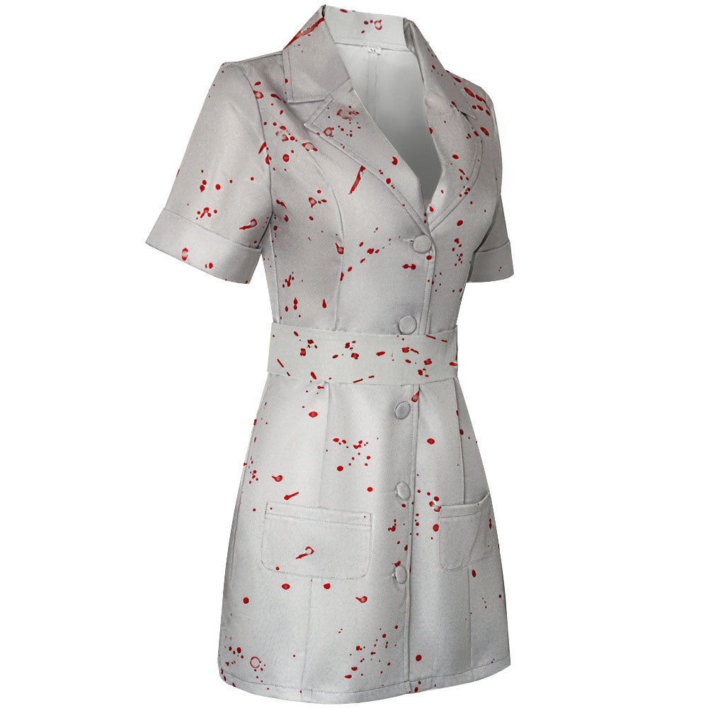Silent Hill Costume Nurse White Cosplay full Outfit Costume Kit