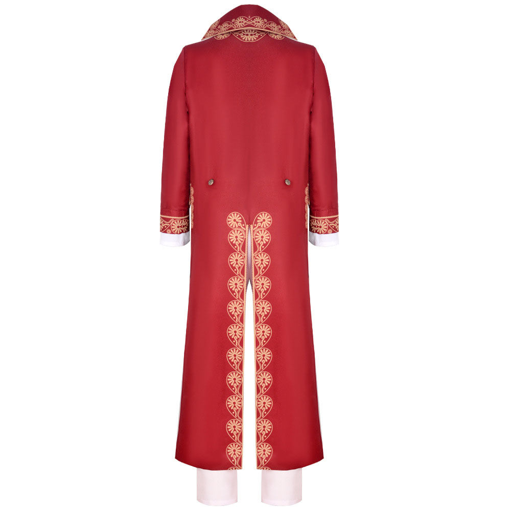Movie Napoleon Costume Napoleon Cosplay Red Long Coat and Hat