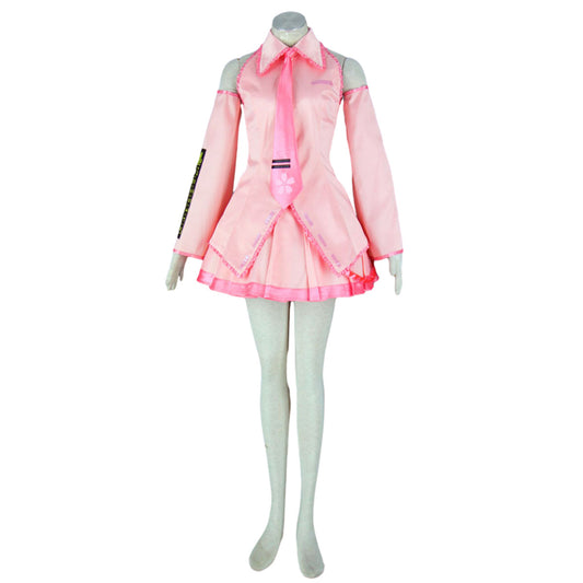 Virtual Singer Spring Sakura Diva 39 Cosplay Pink Dress Kit with Accessories for Women Kids