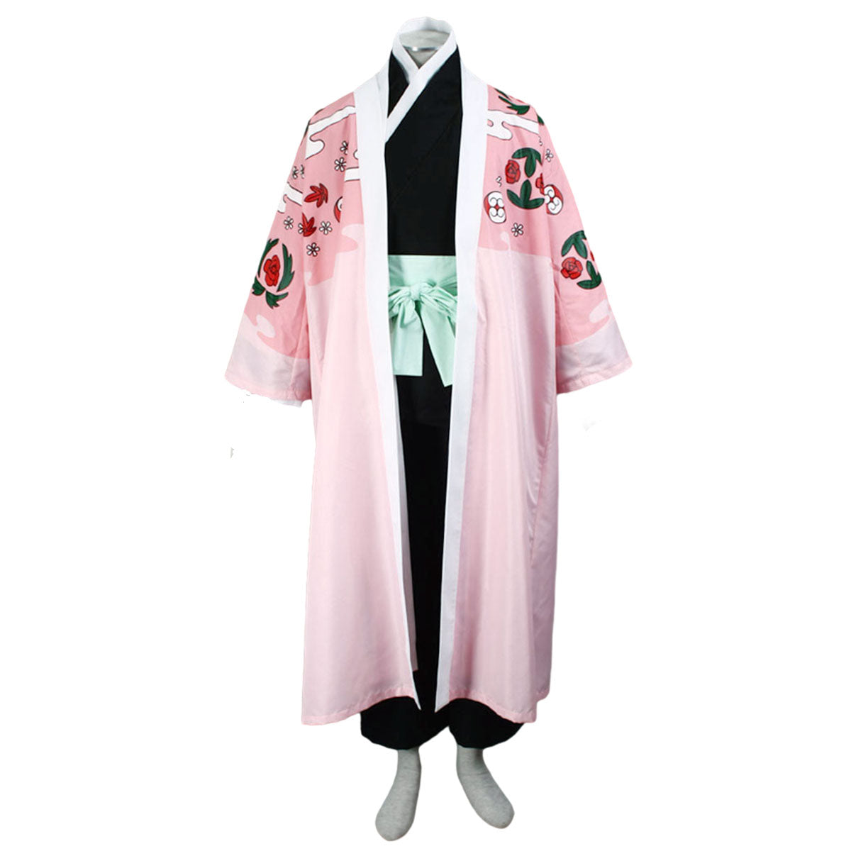 Anime Bleach 8th Division Captain Kyoraku Shunsui Cosplay Costume Full Outfit Kit