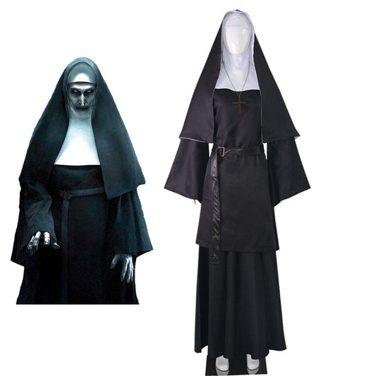 The Nun Costume Demon Nun Cosplay Black Costume Kit