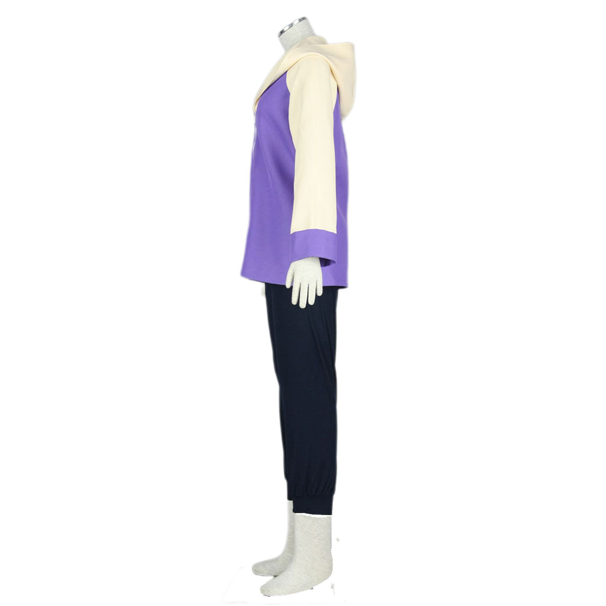 Anime Naruto Shippuden Hyuuga Hinata Cosplay Costume Outfit Kit with Wig