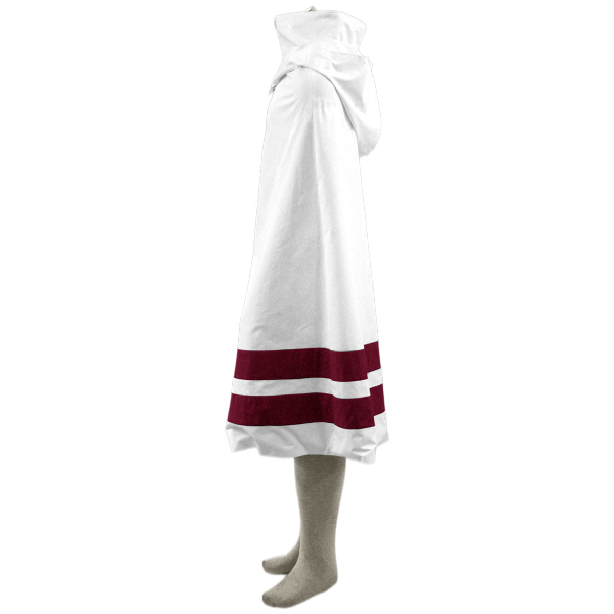 Anime Naruto Hidden Leaf Village White Cloak Cosplay Costume with Headband for Adults and Kids