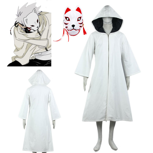 Naruto Shippuden Costume Anbu Cosplay Cloak With Mask