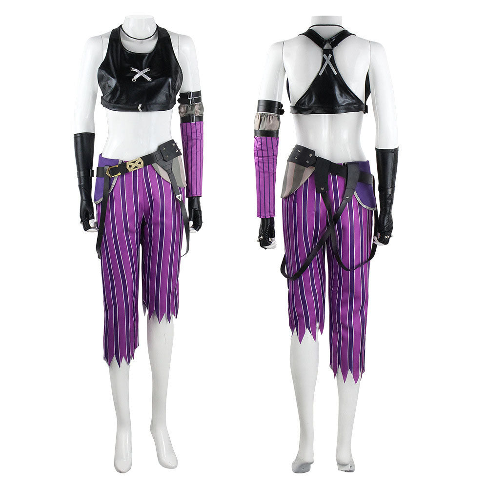 League of Legends(LoL) Costume Jinx Cosplay full Outfit Costume Kit