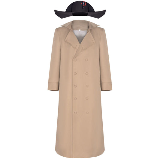 Movie Napoleon Costume Napoleon Cosplay Beige Cloak with Hat