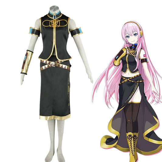 Virtual Singer Cyber Queen CV03 Cosplay Dress Kit Outfit with Accessories for Women Kids
