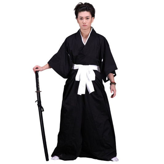 Black Samurai Hakama Cosplay Classical Outfit
