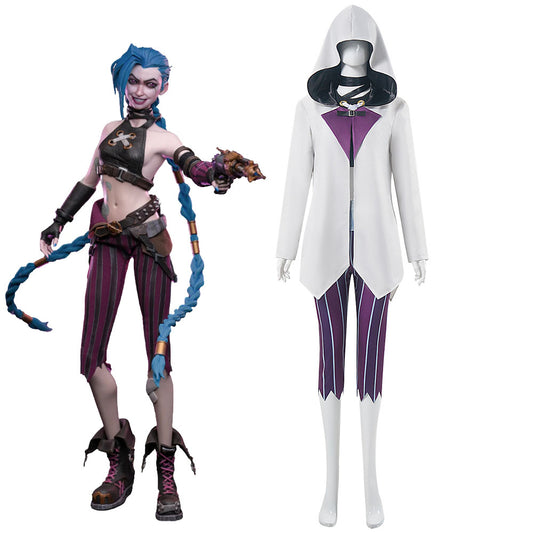 Movie League of Legends(LoL) Costume Jinx Cosplay full Outfit Costume Kit
