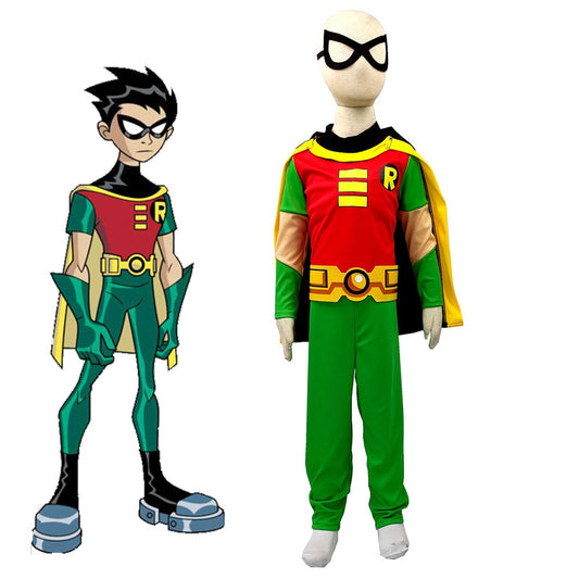Teen Titans Costume Tim Drake Robin Cosplay full Outfit Costume Kit