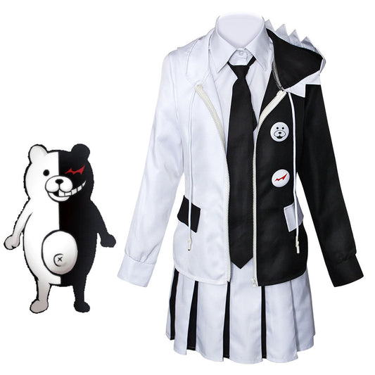 Danganronpa Costume Momokuma Cosplay full Outfit Costume Kit for Women