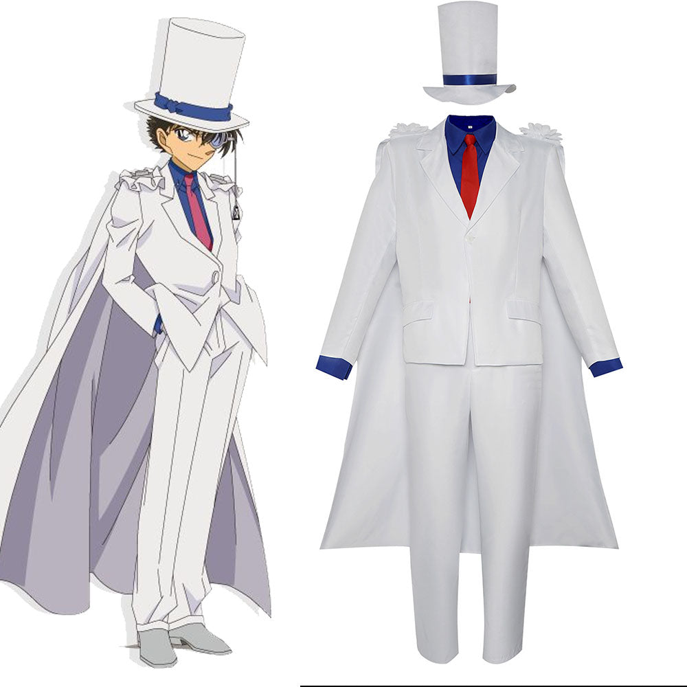 Detective Conan Costume Kid the Phantom Thief Cosplay full Outfit Kit