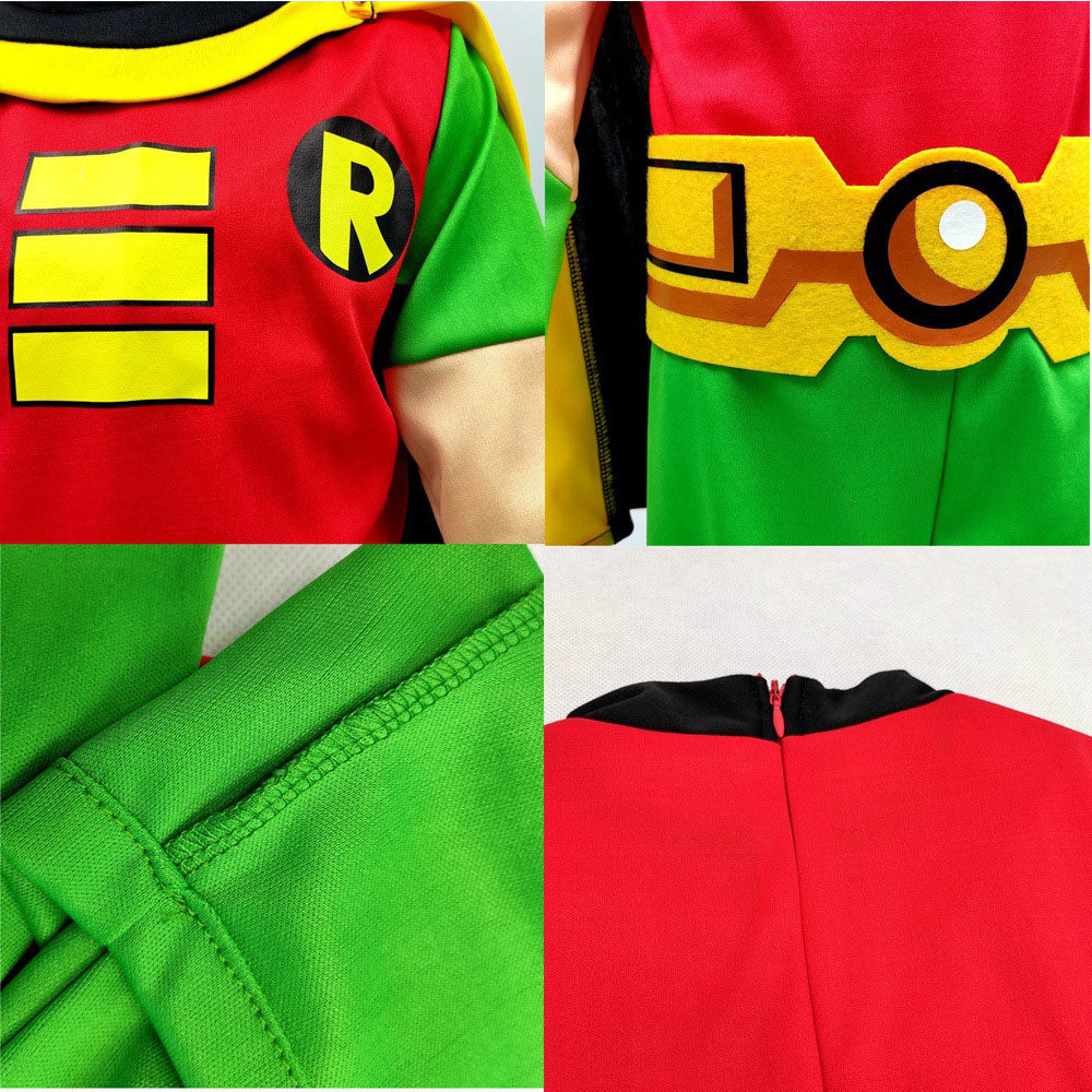 Teen Titans Costume Tim Drake Robin Cosplay full Outfit Costume Kit