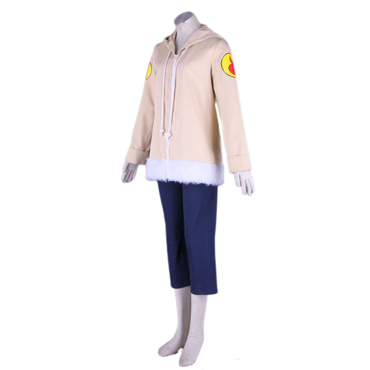 4 PCS Naruto Costume Hinata Cosplay Outfit with Wig Headband for Women and Kids