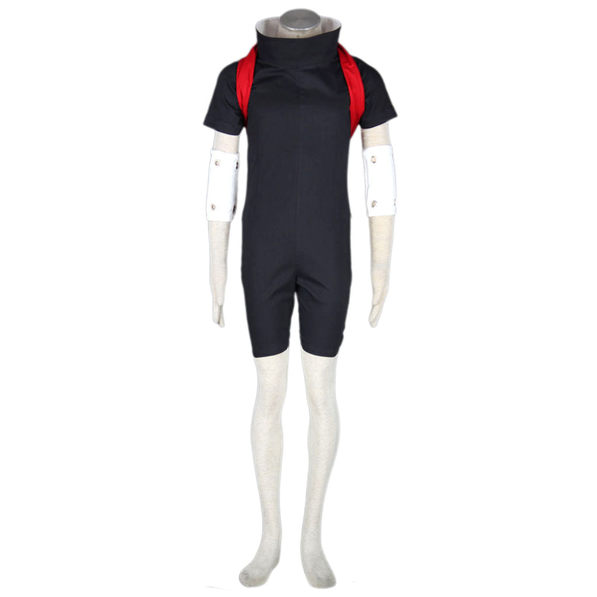 Naruto Shippuden Uchiha Sasuke Taking Ninja Exam Costume Outfit Kit with Wig