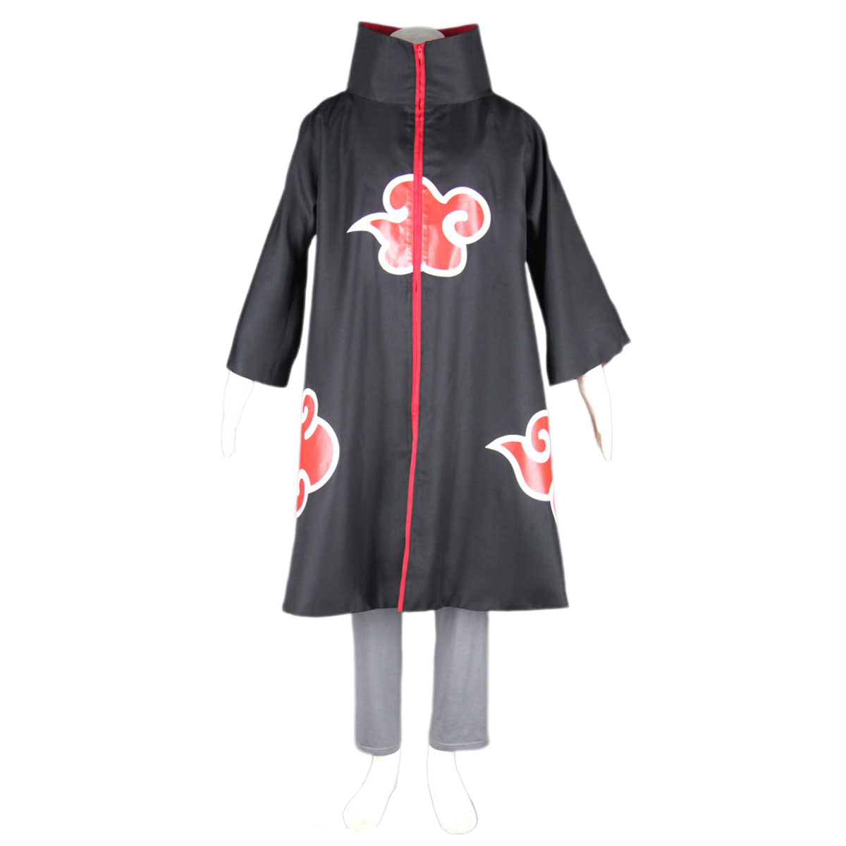 Anime Naruto Costume Akatsuki Kakuzu Cosplay Full Outfit Hood Mask for Men Kids