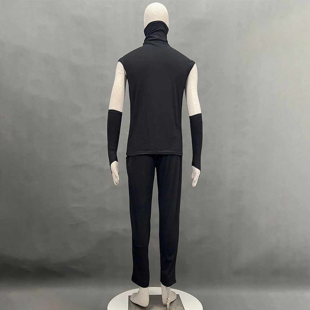 Anime Naruto Shippuden Hatake Kakashi Anbu Costume Mask Shirt White full Outfits Kit