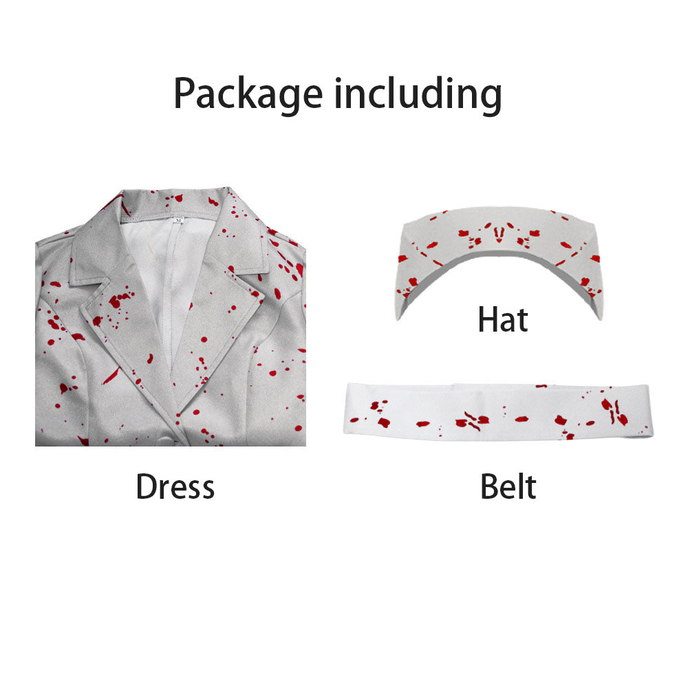Silent Hill Costume Nurse White Cosplay full Outfit Costume Kit
