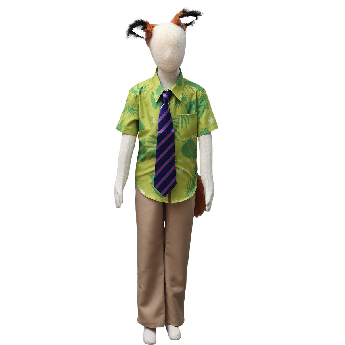 Zootopia Costume The Fox Nick Wilde Cosplay Outfit Kit Men and Kids