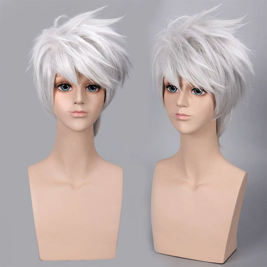Anime Costume Copy Ninja Cosplay Wig with Headband