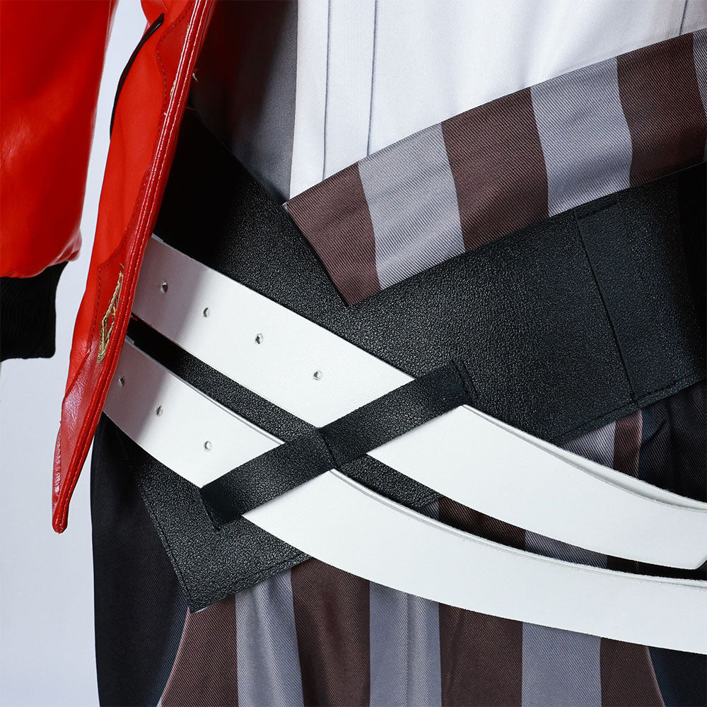 Movie League of Legends(LoL) Costume Vi Cosplay Red full Outfit Costume Kit