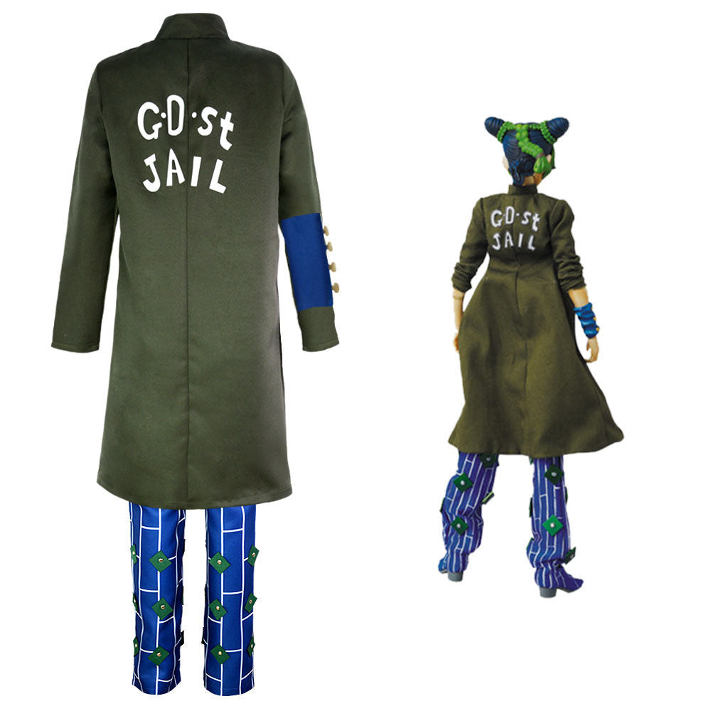 JoJo's Bizarre Adventure Costume Jolyne Cujoh Cosplay Dress Outfit Kit