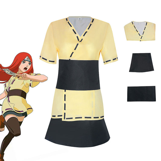 Naruto Costume Uzumaki Kushina Cosplay Dress Costume Kit