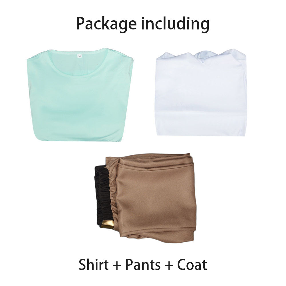 Rick and Morty Costume Rick Cosplay full Outfit Costume Kit Adults Kids