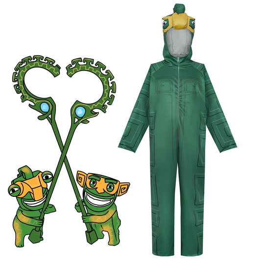 Movie Ne Zha 2 Costume Jiejie Shou Cosplay Jumpsuit for Men and Kids